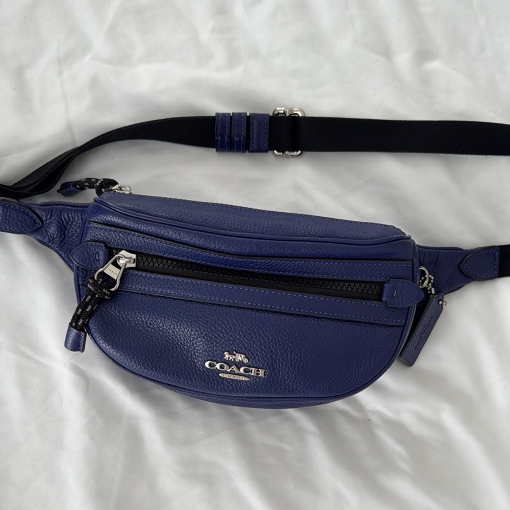Coach Blue Leather Crossbody Bag